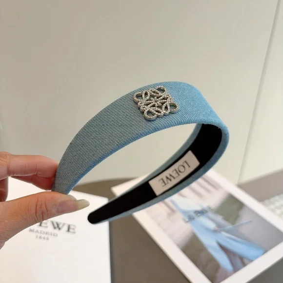 Loewe Denim Blue Headband and Hair Clip - Picture 7 of 7